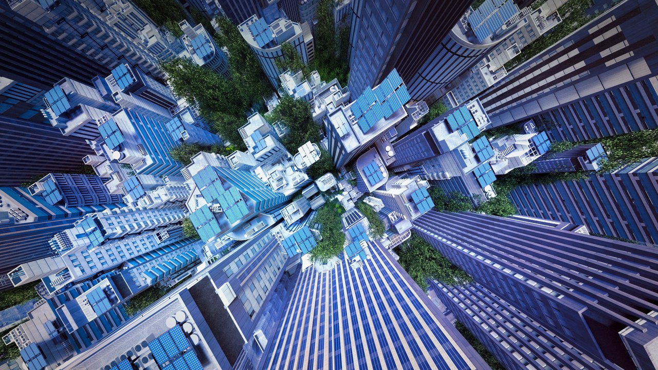 Commercial enterprise architectural building representing business insurance